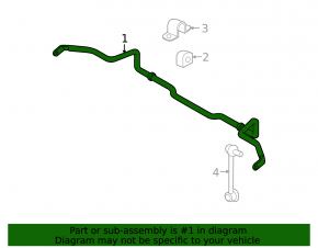 Front stabilizer Mazda CX-7 06-09