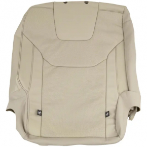 Right rear seat backrest, 2nd row, Ford Edge 15-24, gray leather with perforation, heated, scratched, dented