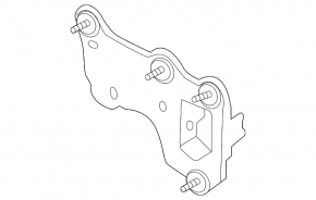 Front Bumper Reinforcement Fang Right Ford Escape MK4 20-22