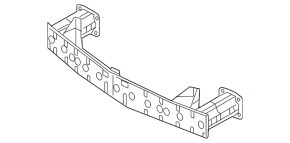 Front bumper reinforcement Mazda CX-9 16-