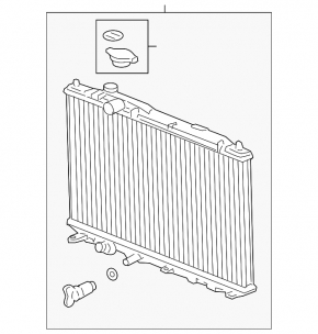 Radiator cooling water Honda Civic XI FE/FL 22- 1.5T