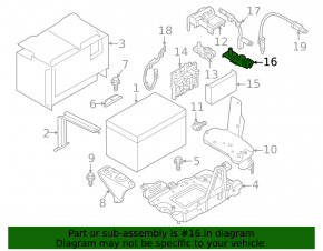 Battery terminal negative Nissan Maxima A36 16-