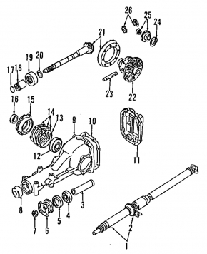 Driveshaft driveshaft Subaru Forester 08-13 automatic transmission