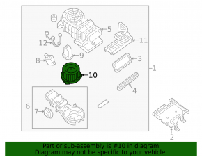 Motor fan heater 3 row Nissan Pathfinder 13-20