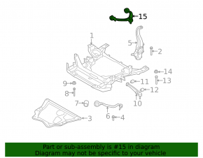 Upper control arm, front right, BMW X5 E70 07-13