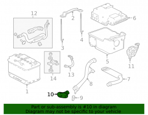 Lower battery air inlet Acura TLX 15-3.5