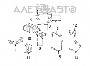 Rear Lambda Sensor 1st Acura MDX 2013