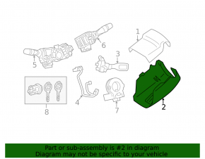 Toyota Camry V40 steering column trim