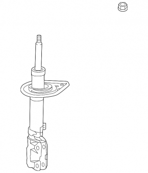 Shock absorber rear right Lexus ES300h 13-16