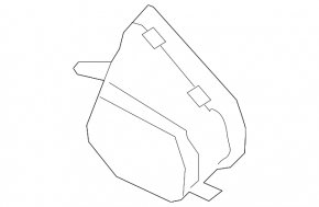 Exhaust tip left Audi A6 C7 16-18 chrome