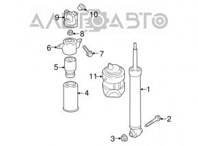 Air spring rear left Audi Q7 16