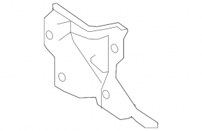 Left rear subframe bracket for Toyota Rav4 16-18 hybrid AWD