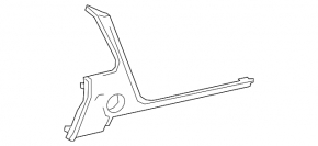 Lexus RX350 RX450h 16-22 Black Front Panel Center Trim