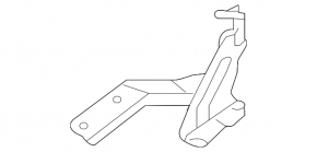 Left hood hinge Nissan Versa 20-23