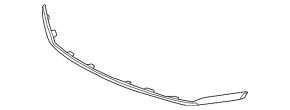Grille molding top Honda Accord 16-17 chrome AVTM