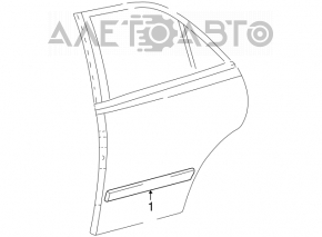 Lower rear left door trim for Lexus IS200 IS300 99-01