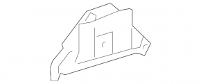 Fastening of the trunk door molding lower Toyota Rav4 16-18 rest