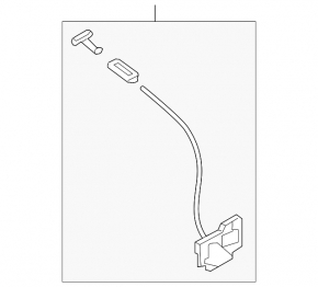 Trunk lid lock Infiniti Q50 14-