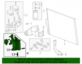 Chevrolet Equinox EV 24-26 Battery Cooler with Valve and Bracket