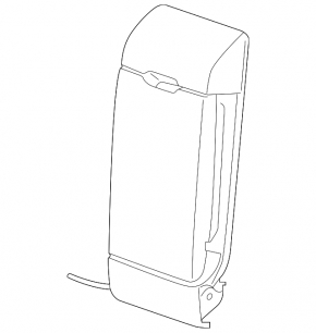 Rear seat armrest, 2nd row, Audi A5 F5 20-25, 5D leather, black
