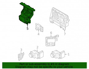 Kia EV6 22-24 radar cruise control with bracket, missing element, cracks