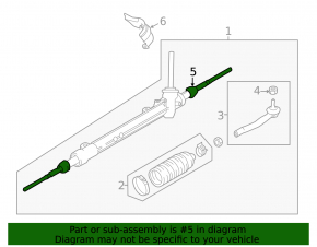 Steering rod right Nissan Rogue 14-20 CTR