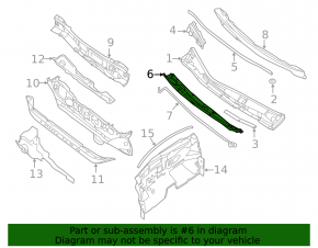 Nissan Sentra 13-19 Wiper Pan