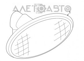 Turn in the wing front left Mazda3 03-08 HB