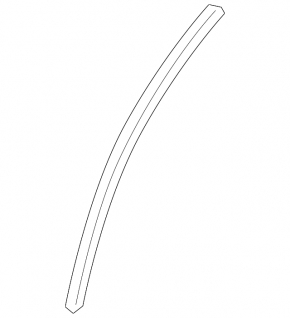 Rear left door glass guide Mazda6 09-13