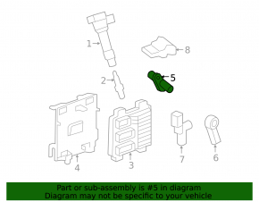Crankshaft Position Sensor Cadillac ATS 13- 2.0T