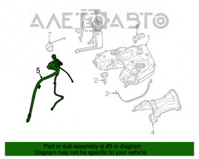 Fuel filler neck Mercedes W164 ML