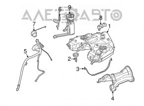Fuel filler neck Mercedes W164 ML