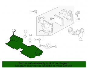 Air intake Infiniti Q50 16-24 3.0T