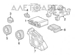 Chevrolet Volt 16- Bose Subwoofer, Center Squashed