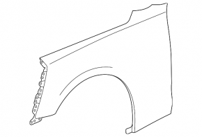 Front left wing Chevrolet Camaro 16- SIGNEDA