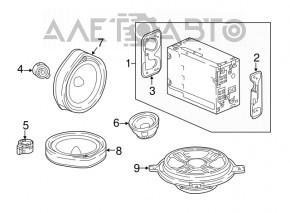Front right door speaker Honda CRV 17-22