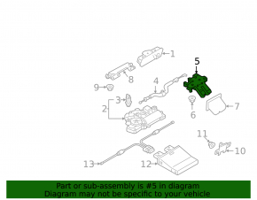 Electric tailgate lock for Audi E-Tron 19-23