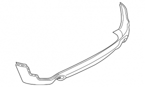 Mini Cooper Countryman F60 17-20 rear bumper lip, structure, for parking sensors