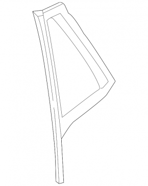 Door glass triangle rear left BMW X1 F48 16-22 tinted