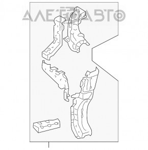 TV bar eyelash right Lexus RX300 RX330 RX350 04-09