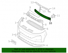 Nissan Murano z53 25-26 front bumper reinforcement