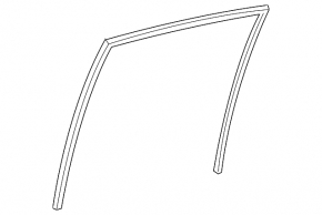 Rear left glass seal Toyota Rav4 13-18