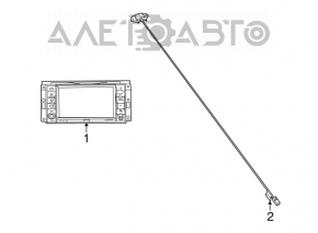 Monitor, display Dodge Challenger 15-16 rest 8.4" inch touch