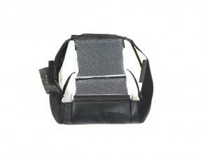 Jeep Grand Cherokee WK2 17-20 passenger seat cushion upholstery, black leather with red stitching, heated, ventilated Trailhawk