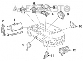 Front left door speaker for Toyota Avalon 2012