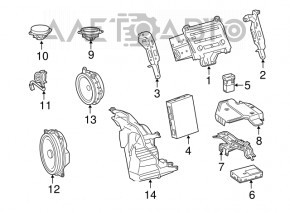 Lexus CT200h Audio Amplifier 11-17