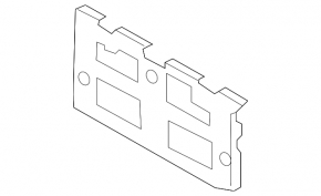 Front license plate area Hyundai Kona 18-21