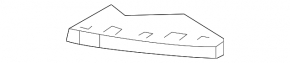 Front bumper mount, left upper, Hyundai Santa FE Sport 13-18 USA