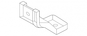 Left lower rear bumper reinforcement bracket for Kia Sportage 23-25