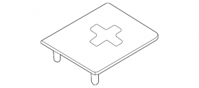 Positive terminal cover for Audi A6 C7 12-18